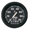 Faria Euro Black 4" Tachometer w\/Systemcheck Indicator - 7,000 RPM (Gas - Johnson \/ Evinrude Outboard) [32850]