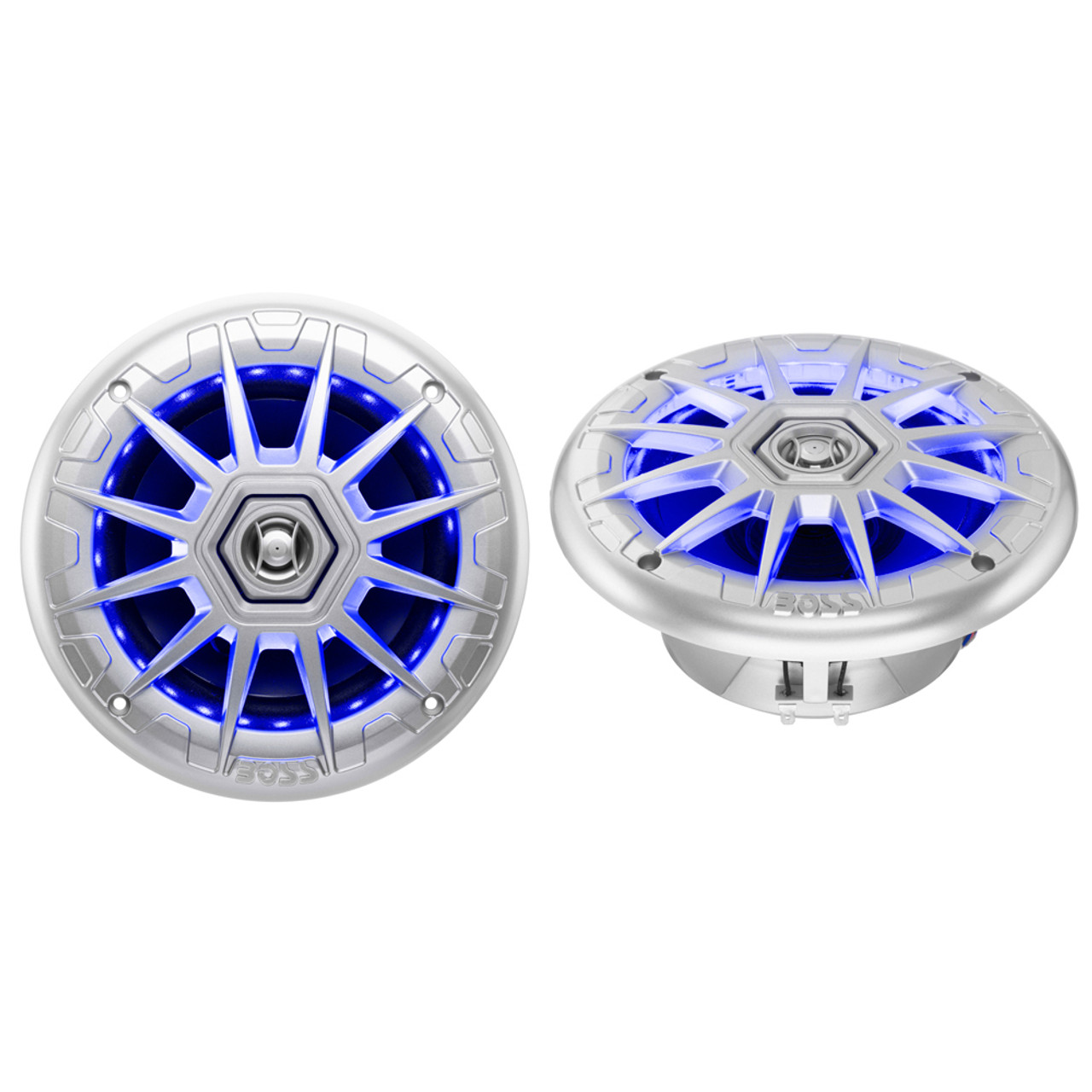 Boss Audio MRGB65S 6.5" 2-Way Coaxial Marine Speakers w\/RGB LED Lights [MRGB65S]