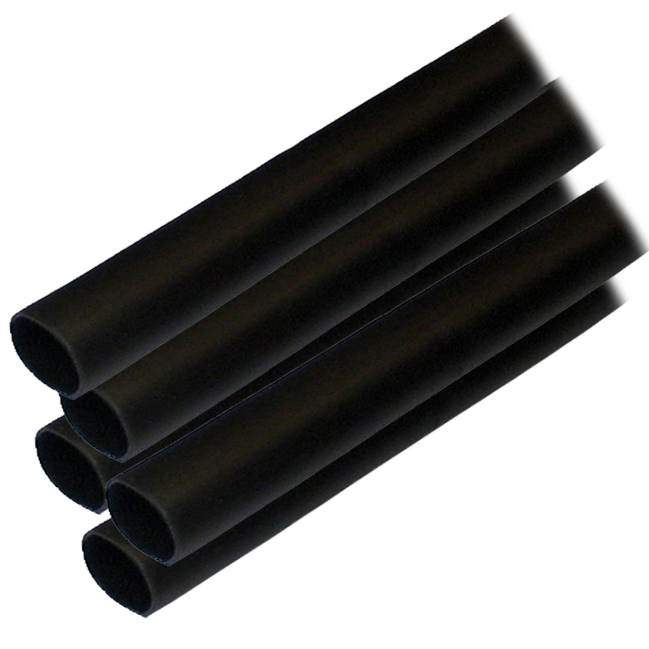 Ancor Adhesive Lined Heat Shrink Tubing (ALT) - 1\/2" x 6" - 5-Pack - Black [305106]