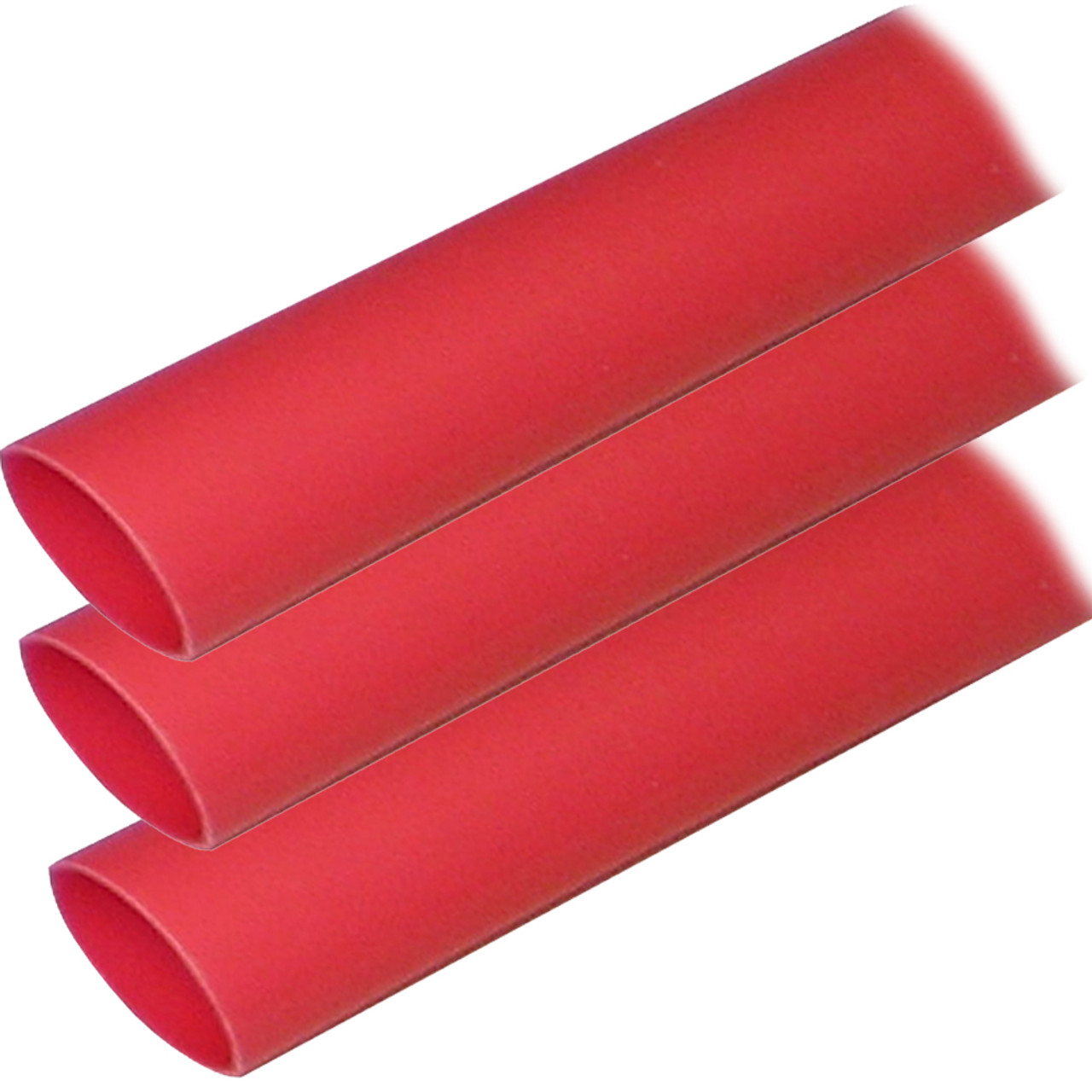 Ancor Adhesive Lined Heat Shrink Tubing (ALT) - 1" x 12" - 3-Pack - Red [307624]