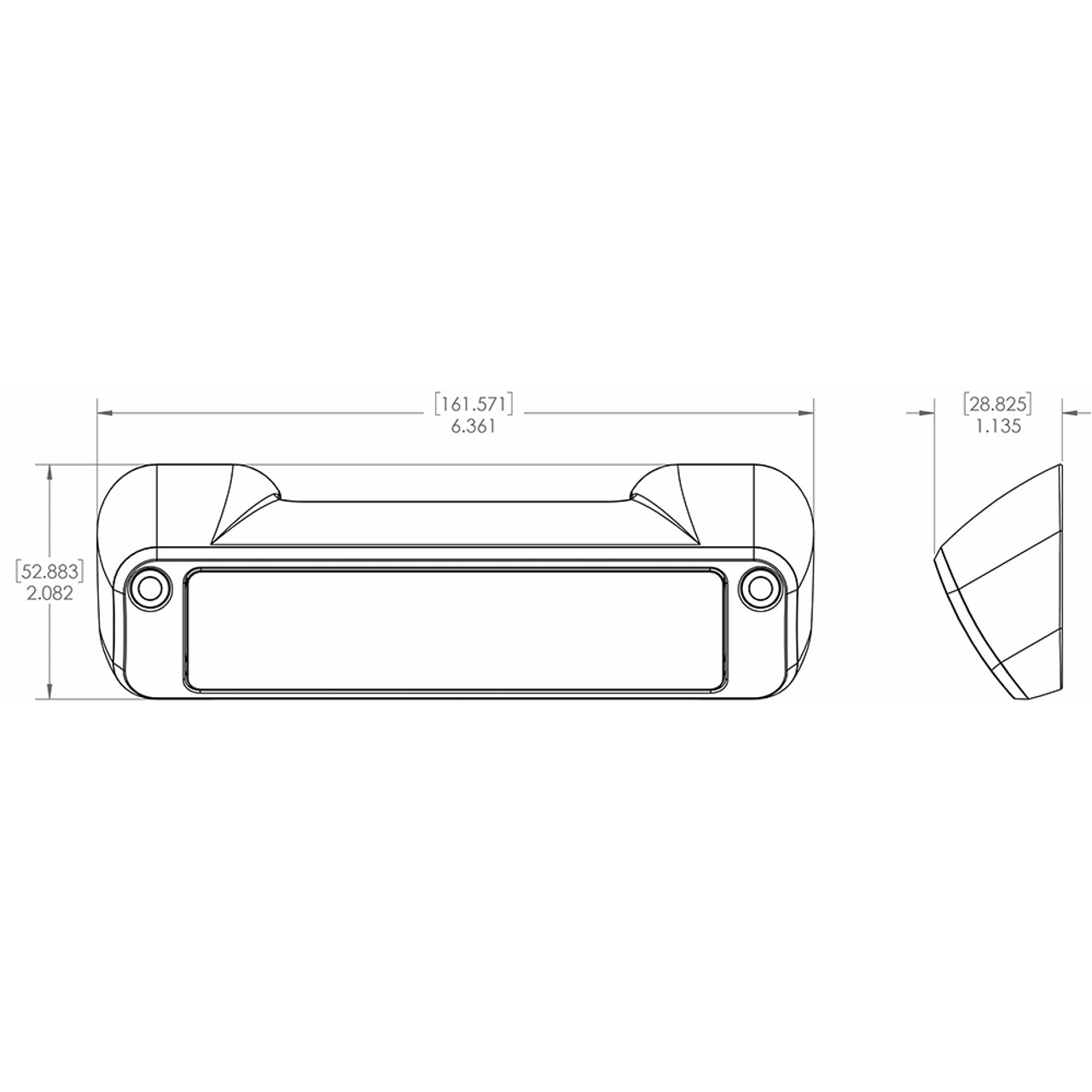 Lumitec Perimeter Light - White Finish - White\/Red Dimming [101477]