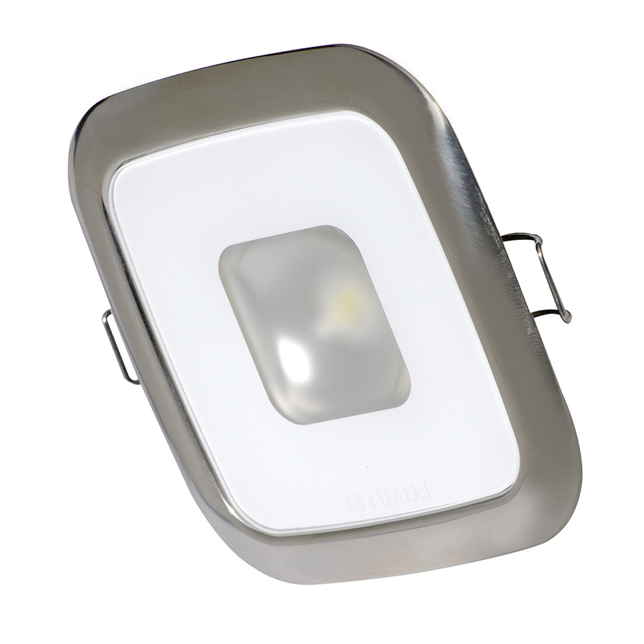 Lumitec Square Mirage Down Light - White Dimming, Red\/Blue Non-Dimming - Polished Bezel [116118]