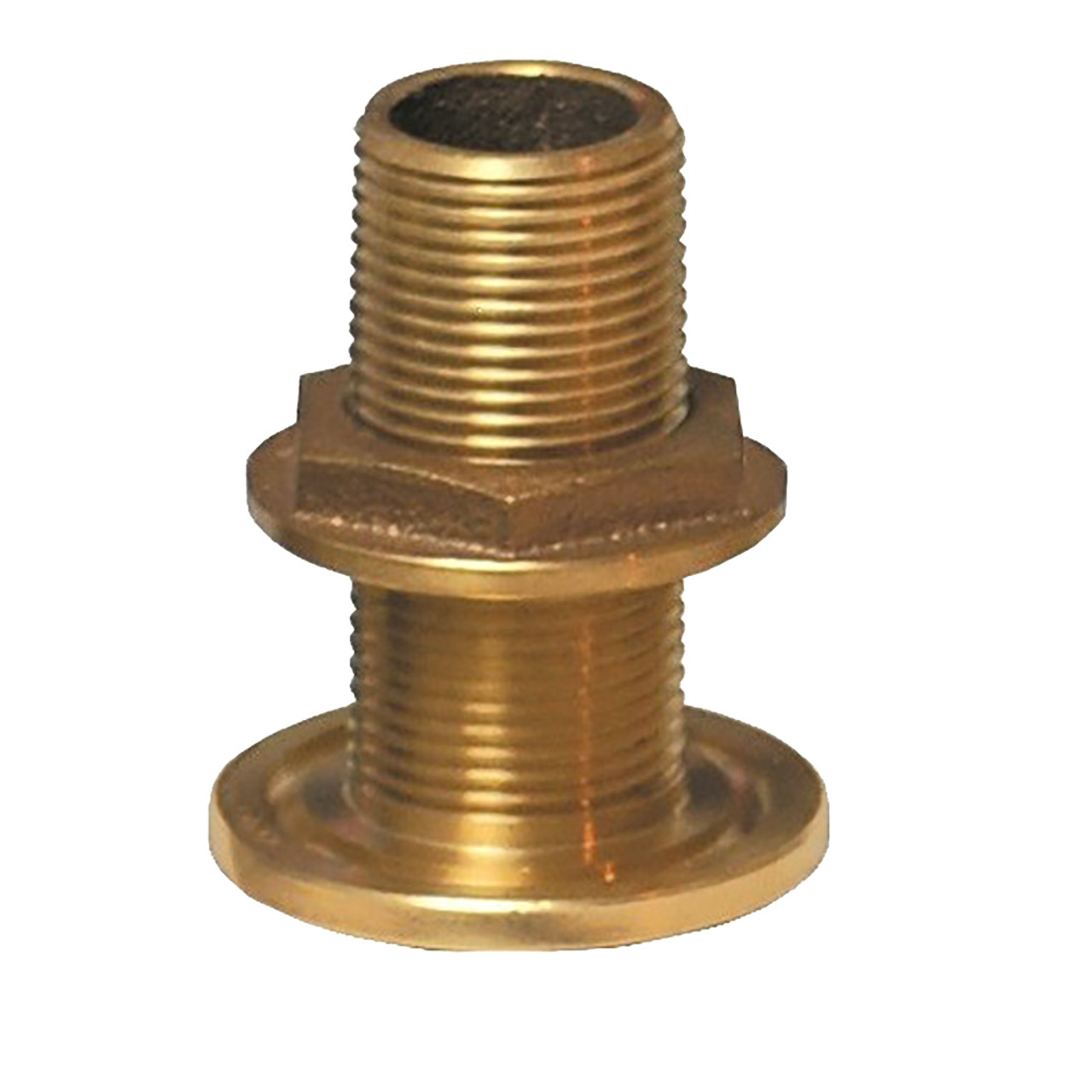 GROCO 3\/4" NPS NPT Combo Bronze Thru-Hull Fitting w\/Nut [TH-750-W]