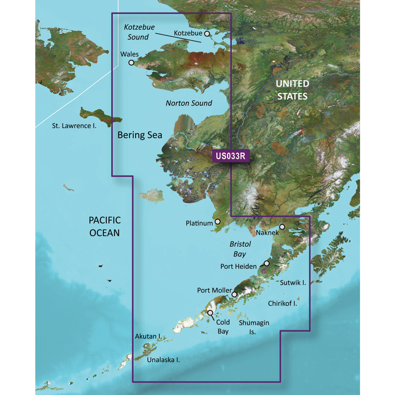 Garmin BlueChart g3 Vision HD - VUS033R - Bristol Bay - Kotzebue Snd. - microSD\/SD [010-C0734-00]