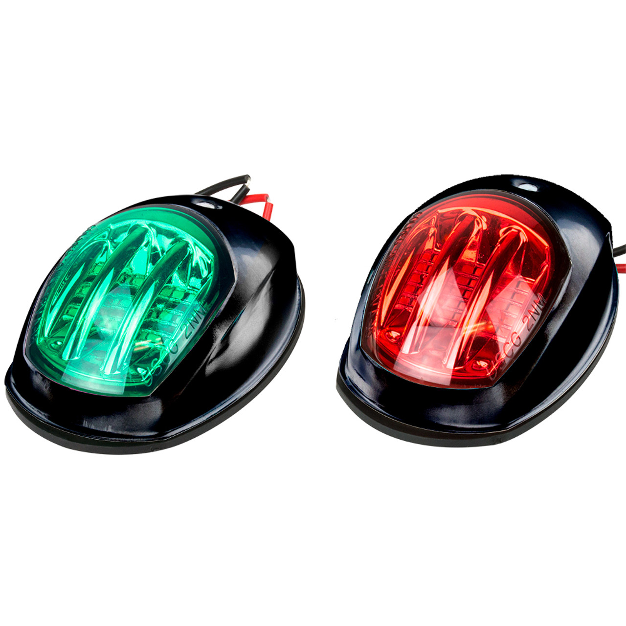 Sea-Dog Black LED Navigation Lights - Port  Starboard [400073-1]