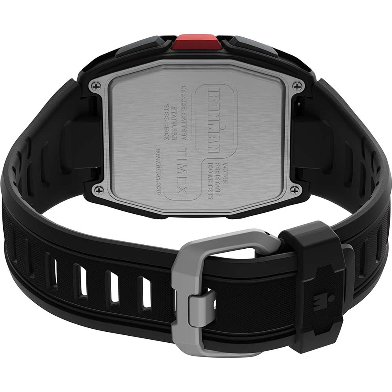 Timex IRONMAN T300 Silicone Strap Watch - Black\/Red [TW5M47500]