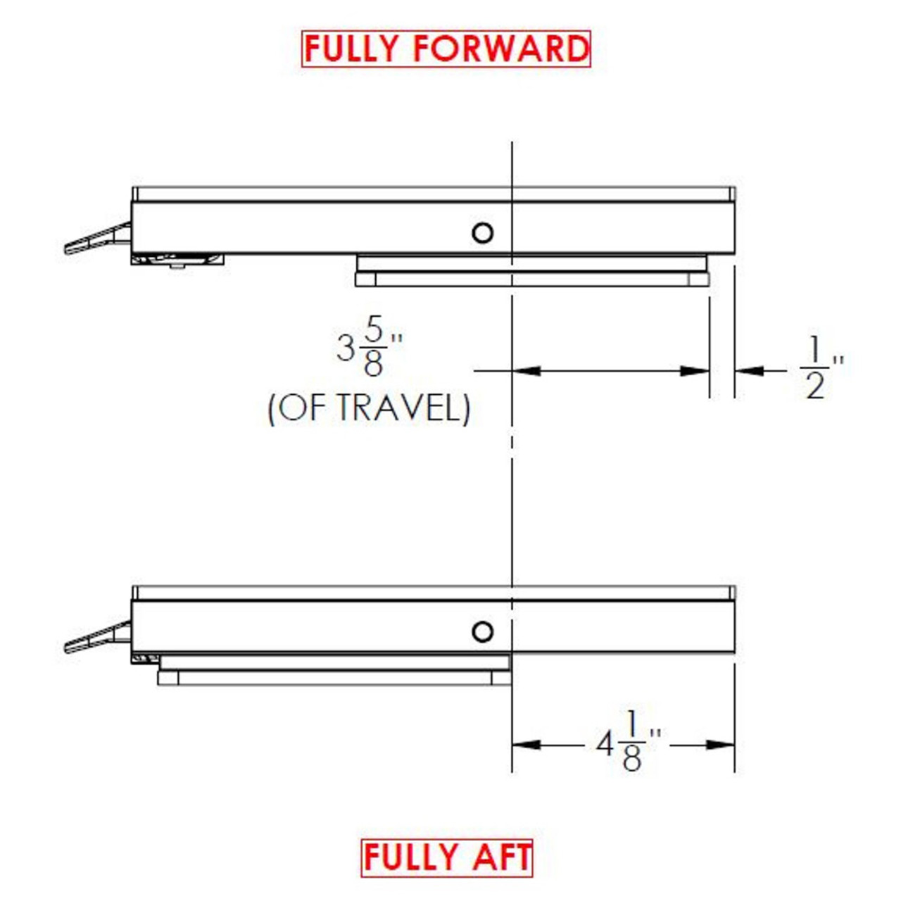 TACO 11-1\/8" x 24" Manual Seat Slide [M20-2411]