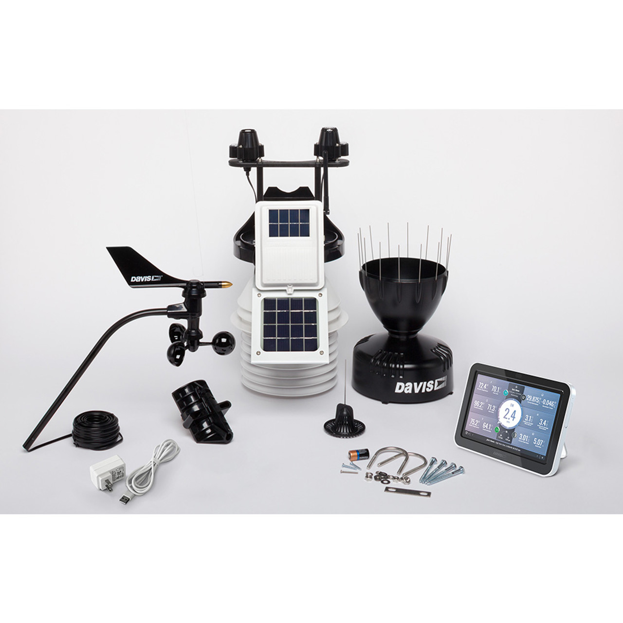 Davis Vantage Pro2 Wireless Weather Station w\/WeatherLink Console, 24hr Fan Aspirated Radiation Shield, UV  Solar Sensors [6263]