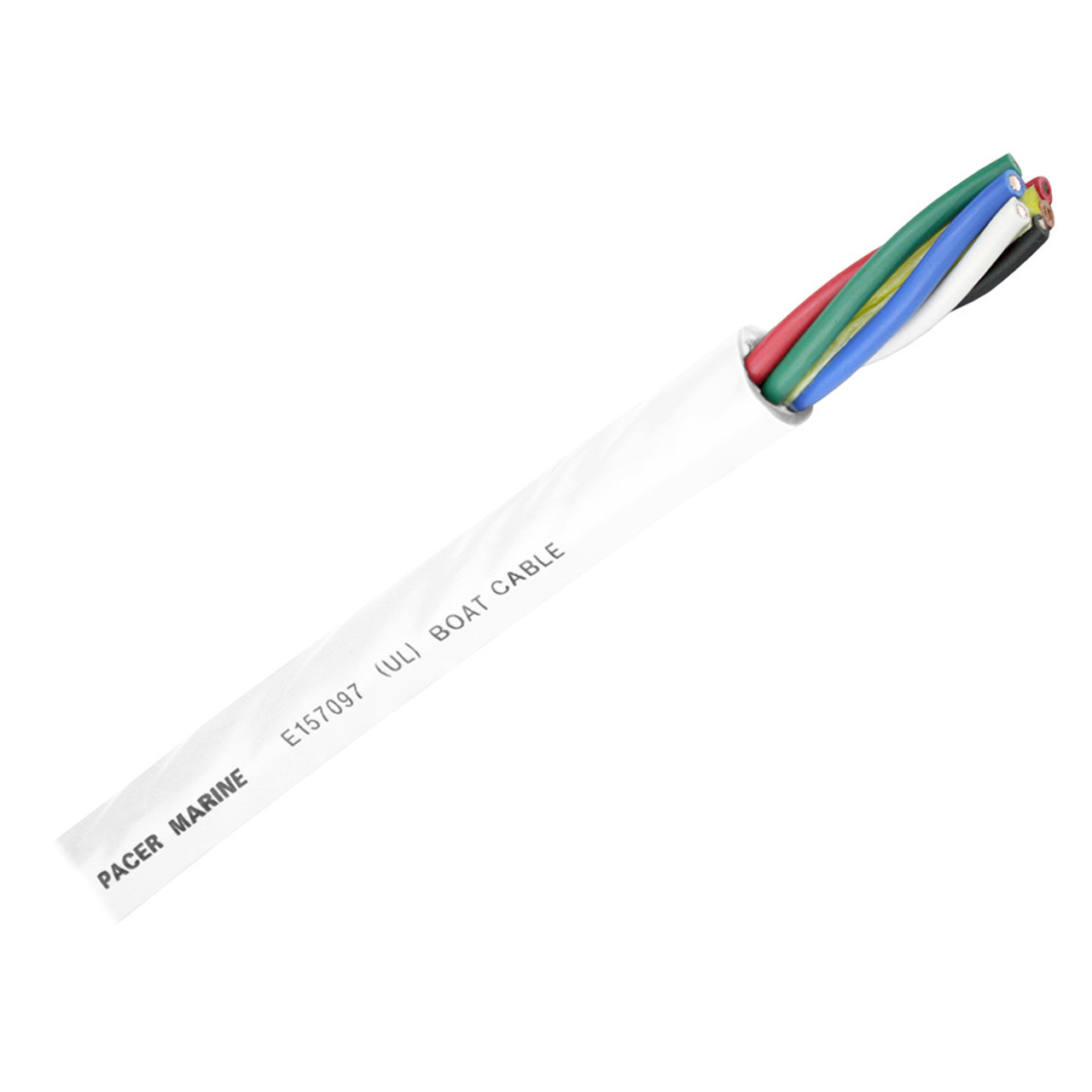 Pacer Round 6 Conductor Cable - 100 - 16\/6 AWG - Black, Brown, Red, Green, Blue  White [WR16\/6-100]