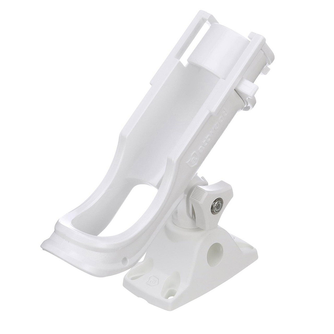 Attwood Heavy-Duty Adjustable Rod Holder w\/Combo Mount - White [5009W4]