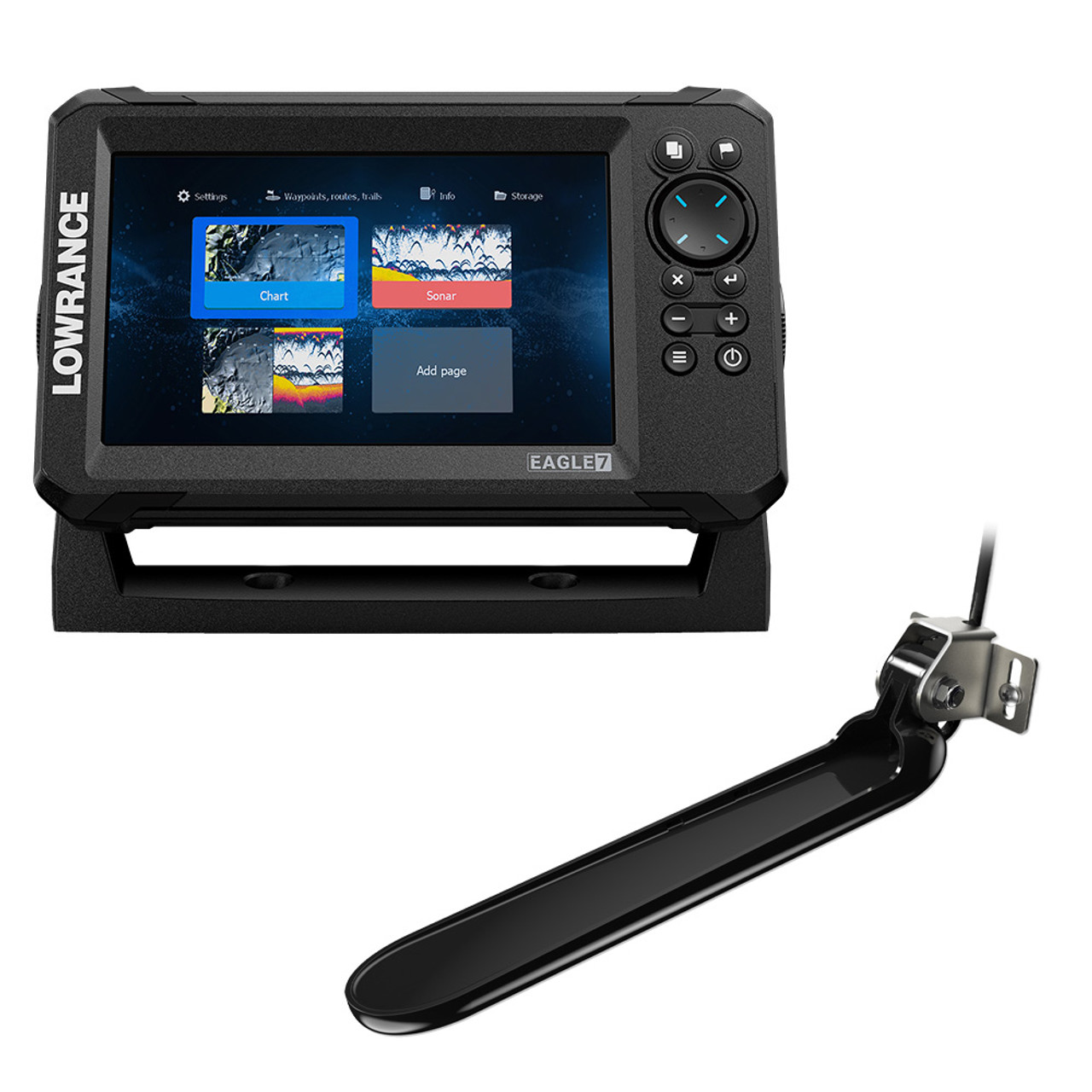 Lowrance Eagle 7 w\/TripleShot Transducer  Discover OnBoard Chart [000-16228-001]