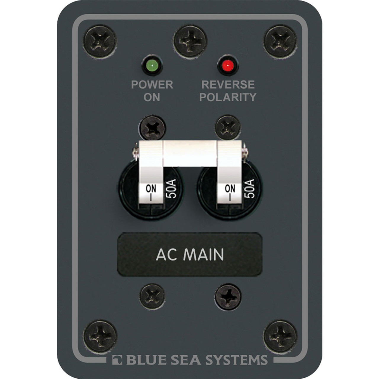 Blue Sea 8079 AC Main Only Circuit Breaker Panel - White Switches [8079]