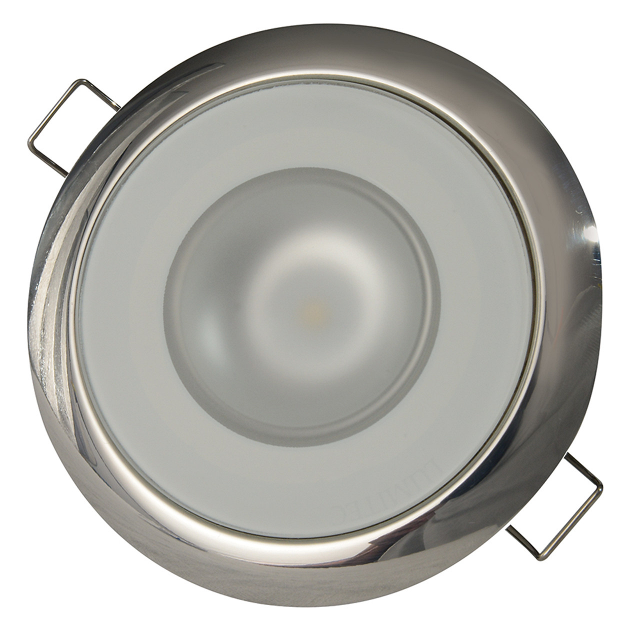 Lumitec Mirage - Flush Mount Down Light - Glass Finish\/Polished SS Bezel - Warm White Dimming [113119]