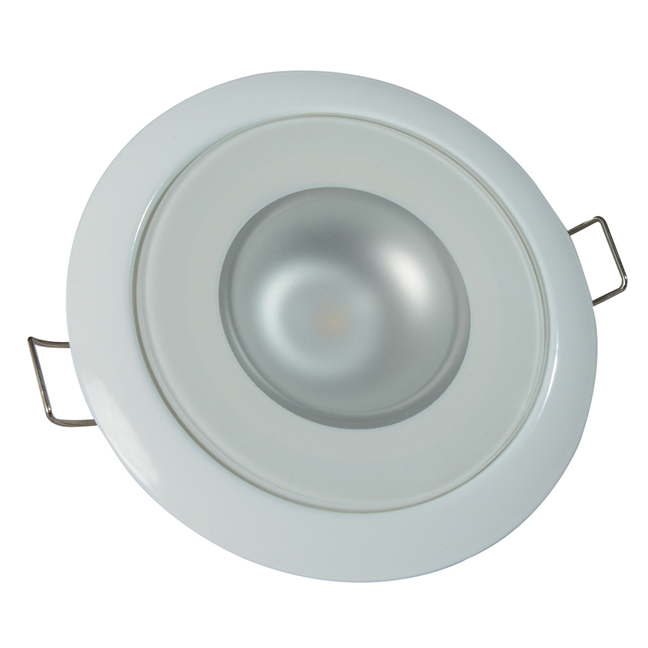 Lumitec Mirage - Flush Mount Down Light - Glass Finish\/White Bezel - Warm White Dimming [113129]