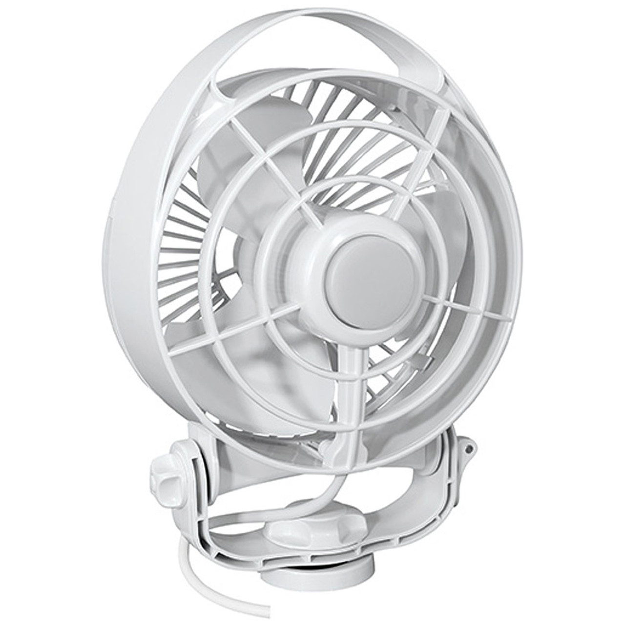 Caframo Maestro 12V 3-Speed 6" Marine Fan w\/LED Light - White [7482CAWBX]
