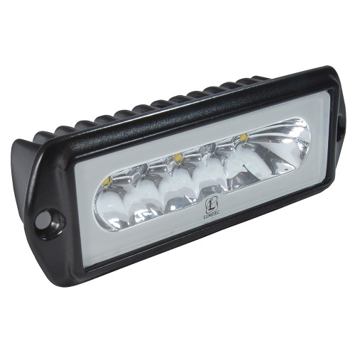 Lumitec Capri2 - Flush Mount LED Flood Light - Black Housing - 2-Color White\/Blue Dimming [101186]