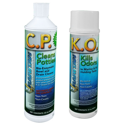 Raritan Potty Pack w\/K.O. Kills Odors  C.P. Cleans Potties - 1 of Each - 32oz Bottles [1PPOT]