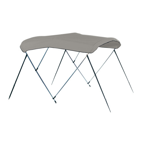 Carver 4 Bow 8' Pontoon Bimini Top w\/Boot - Cadet Grey Acrylic [A8SQ4893UB-10]