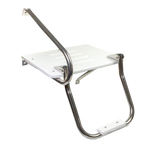 Whitecap White Poly Swim Platform w\/Ladder f\/Outboard Motors [67902]