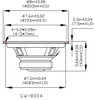 Goldwood Sound GW-8004/8 Two Way 8" Woofer with Tweeter 50 Watt 8ohm Speaker