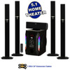 AAT1003 Bluetooth 5.1 Tower Speaker System with Powered Sub and 2 Extension Cables