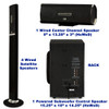 AAT1002 Bluetooth 5.1 Tower Speaker System with 2 Mics and Powered Subwoofer