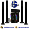 AAT1003 Bluetooth 5.1 Tower Speaker System with Optical Input and 2 Microphones