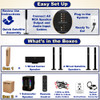 AAT1003 Bluetooth 5.1 Tower Speaker System with Optical Input & Powered Sub