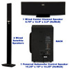 AAT1003 Bluetooth 5.1 Tower Speaker System with Optical Input Mic and 2 Extension Cables