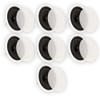 CS8C Flush Mount In Ceiling Speakers with 8" Woofers 2-Way Home Theater 7 Pack