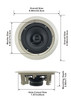 HTI-6C Bluetooth Flush Mount In Ceiling 6.5" Powered Speaker Pair