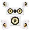 HD-515 Flush Mount 5.1 Speaker System In Wall Ceiling and Sub Set