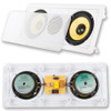 HD-515 Flush Mount 5.1 Speaker System In Wall Ceiling and Sub Set