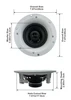 R192 Frameless In Ceiling Speakers Flush Mount 8 Pair Pack
