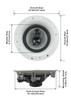 CSic84 Frameless In Ceiling Speakers with 8" Woofers 6 Pair Pack