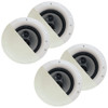 CSic84 Frameless In Ceiling Speakers with 8" Woofers 2 Pair Pack