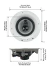 CSic84 Frameless In Ceiling Speakers with 8" Woofers 3 Pair Pack
