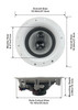 CSic84 Frameless In Ceiling Speakers with 8" Woofers 5 Pack