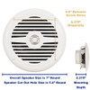 Acoustic Audio MRN65W Waterproof Flush Mount Marine 7" Speakers Passive 4 Pair Pack White