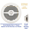 Acoustic Audio MRN65W Waterproof Flush Mount Marine 7" Speakers Passive 2 Pair Pack White