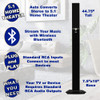 AAT3003 Bluetooth 5.1 Tower Speaker System with 8" Powered Subwoofer