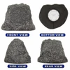 B61GG Fully Wireless 200 Watt Rechargeable Battery Bluetooth 6.5" Rock Speaker Pair Granite Grey