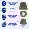 B43GR Fully Wireless 120 Watt Rechargeable Battery Bluetooth Rock Speaker Pair Slate Grey