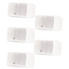 AA32CW Mountable Indoor Speakers White Bookshelf 5 Pack