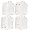 AAOVCD-W Outdoor Volume Controls White Weatherproof 4 Piece Set