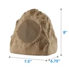 6R4S Outdoor Sandstone Rock 6 Speaker Set for Yard Patio Pool Spa