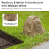 12R4S Outdoor Sandstone Rock 12 Speaker Set for Yard Patio Pool Spa