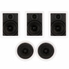 TS-65 Flush Mount 5 Speaker Set with 6.5" Woofers In Wall