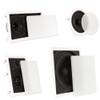 TST65 Flush Mount 5.1 Speaker Set 6.5" In Wall and Ceiling