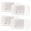 AA32CW Mountable Indoor Speakers White Bookshelf 2 Pair Pack